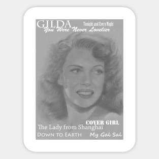 Rita Hayworth Sticker